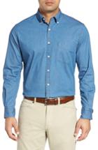 Men's Peter Millar Crown Vintage Regular Fit Denim Sport Shirt - Blue