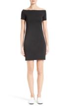 Women's Helmut Lang Technical Neoprene Off The Shoulder Dress - Black