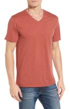 Men's The Rail Slub Cotton V-neck T-shirt, Size - Metallic