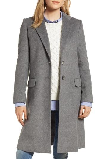 Women's Charles Gray London Wool Blend College Coat - Grey