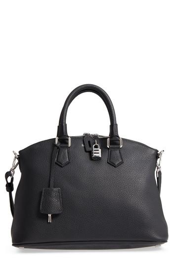 Serapian Milano Small Loredana Leather Satchel - Black