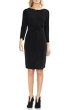 Women's Vince Camuto Cross Front Body-con Dress, Size - Black