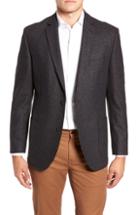 Men's Flynt Regular Fit Wool & Silk Blend Sport Coat R - Brown