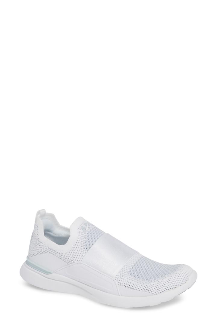Women's Apl Techloom Bliss Knit Running Shoe B - White