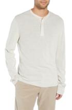 Men's Vince Classic Fit Thermal Henley - Grey