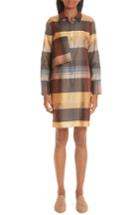 Women's Partow Plaid Wool & Silk Dress - Yellow
