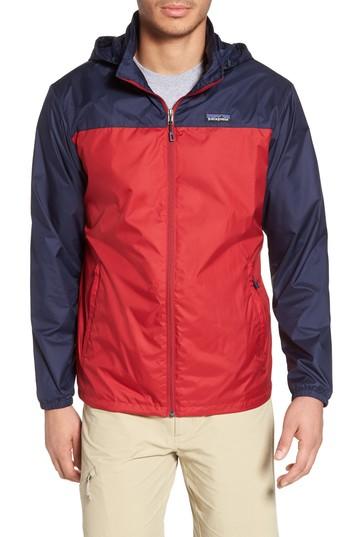 Men's Patagonia Light & Variable(tm) Wind & Water Resistant Hooded Jacket - Red