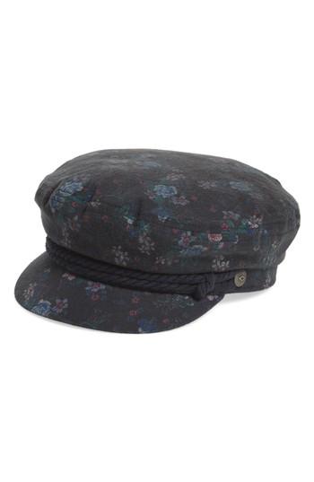 Women's Brixton Fiddler Floral Baker Boy Cap - Blue