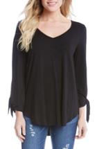 Women's Karen Kane Tie Sleeve V-neck Top