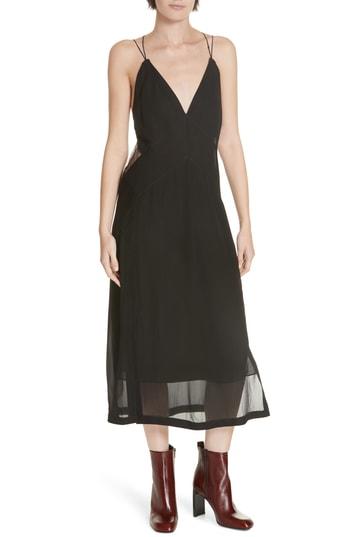 Women's Rag & Bone Anais Mesh Back Silk Dress