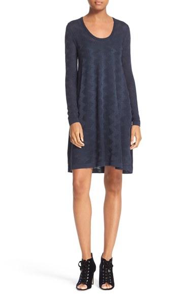 Women's M Missoni Textured Wool Blend Dress