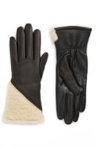 Women's Ugg Asymmetrical Smart Touchscreen Compatible Genuine Shearling Gloves