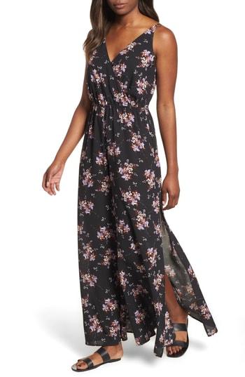 Women's 1.state Wildflower Surplice Jumpsuit, Size - Black