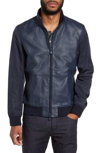 Men's Zachary Prell Mixed Media Jacket, Size - Blue