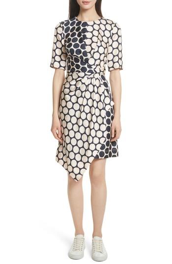 Women's Grey Jason Wu Polka Dot Silk Dress - Blue