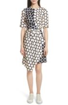 Women's Grey Jason Wu Polka Dot Silk Dress - Blue
