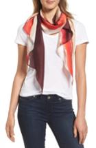 Women's Vince Camuto Paint Splice Oblong Scarf, Size - Red