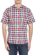 Men's Thomas Dean Regular Fit Check Sport Shirt, Size - Red