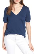 Women's Gibson X Hi Sugarplum! Anna Maria Twist Sleeve Tee - Blue