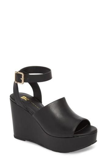 Women's Bc Footwear Admit One Platform Wedge Sandal M - Black