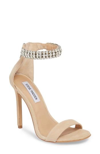 Women's Steve Madden Rando Crystal Sandal .5 M - Brown