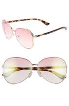 Women's Circus By Sam Edelman Satellite 51mm Aviator Sunglasses - Rose Gold