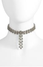 Women's Oscar De La Renta Crystal Tassel Choker Necklace