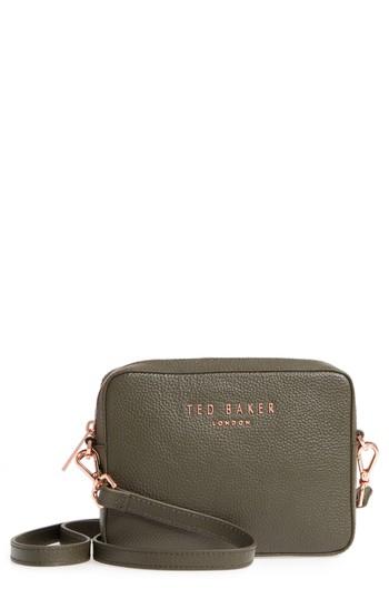 Ted Baker London Susi Leather Crossbody Bag - Green