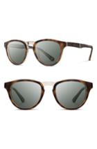 Men's Shwood 'francis' 49mm Polarized Sunglasses - Elm Burl / G15