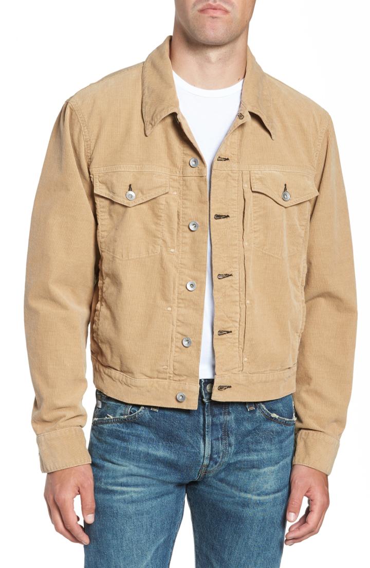 Men's Rag & Bone Definitive Corduroy Jacket, Size - Beige