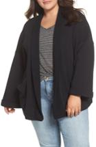 Women's Caslon Knit Roll Sleeve Blazer
