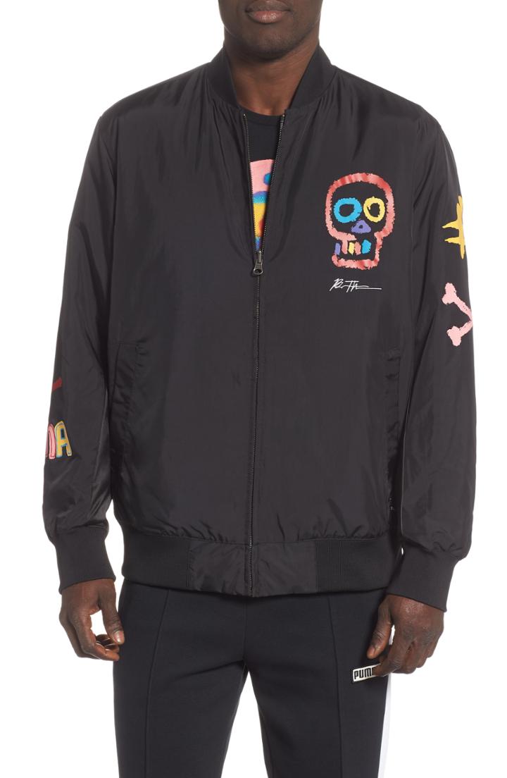 Men's Puma X Bradley Theodore Reversible Bomber Jacket - Black