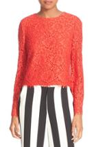Women's Alice + Olivia Pasha Lace Bell Sleeve Top