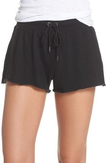 Women's David Lerner French Terry Sleep Shorts - Black