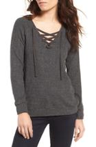 Women's Velvet By Graham & Spencer Cozy Lace-up Top