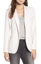 Women's Treasure & Bond Shrunken Crepe Blazer, Size - Pink