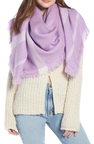 Women's Something Navy Quad Scarf, Size - Purple