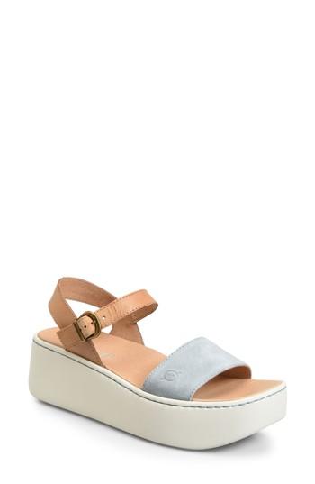 Women's B?rn Breaker Platform Sandal M - Blue