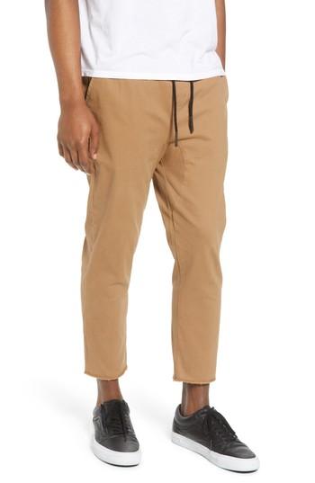 Men's Lira Clothing Vacation Slim Fit Crop Pants - Beige