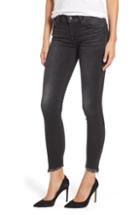 Women's Lucky Brand Ava Skinny Fray Hem Jeans - Black