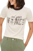 Women's Topshop Not Your Honey Ringer Tee Us (fits Like 0) - Ivory