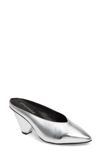 Women's Jeffrey Campbell Polite Pointy Mule M - Metallic