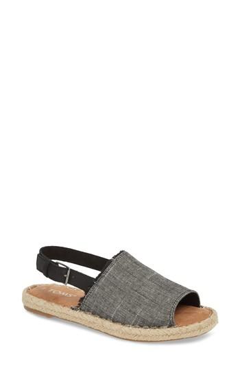 Women's Toms Clara Slingback Sandal M - Black