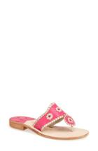 Women's Jack Rogers Whipstitched Flip Flop .5 M - Pink