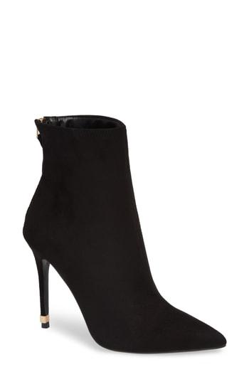 Women's Topshop Ella Heeled Bootie .5us / 36eu M - Black