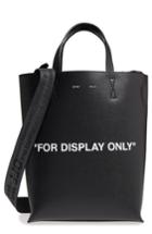 Off-white Virgil Was Not Here Leather Tote - Black
