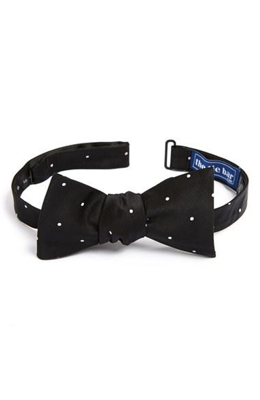Men's The Tie Bar Silk Dot Bow Tie, Size - (online Only)