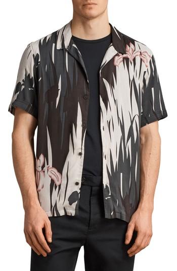 Men's Allsaints Nahiku Slim Fit Sport Shirt - Black