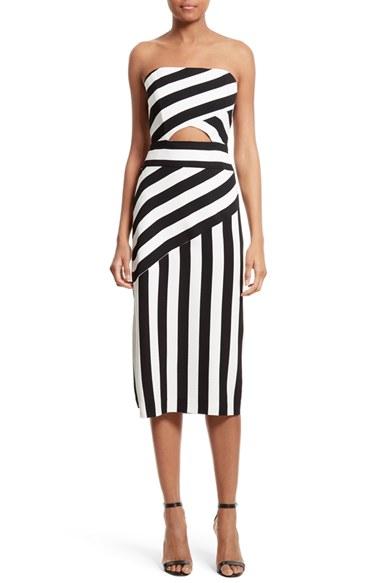 Women's Milly Stripe Midi Dress
