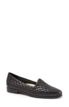 Women's Trotters Liz Woven Loafer Flat .5 N - Black